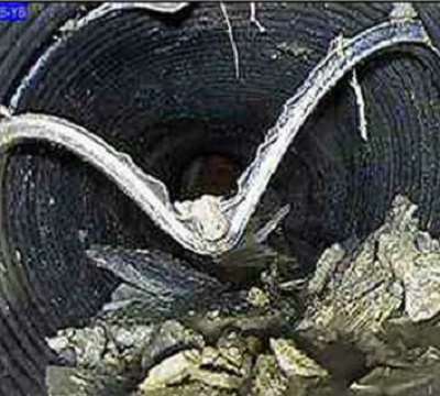 石棉排水管道变形塌陷的非开挖修复方法